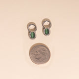 Stone Chunky Huggie Hoop Charms