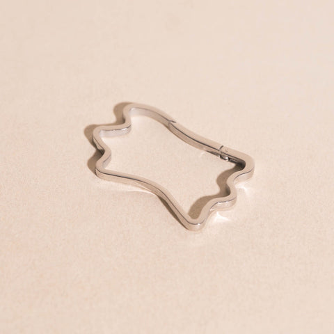 Cowhide Necklace Charm Clasp (32mm)