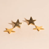 Jumbo Star Drop Stud Earrings