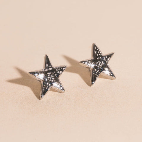 Jumbo Star Stud Earrings