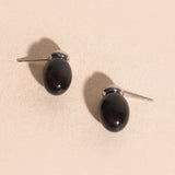 Tortoise Shell Drop Stud Earrings