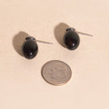 Tortoise Shell Drop Stud Earrings