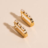 Boo Halloween 3D Huggie Hoop Earrings