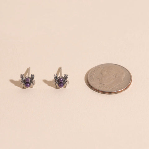 Spider Pearls Tiny Stud Earrings