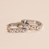Boo Halloween 3D Huggie Hoop Earrings