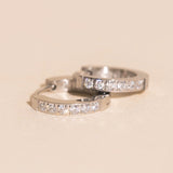 Crystal Huggie Hoop Earrings