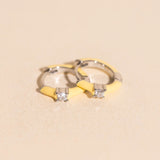 Color Pop Crystal Huggie Hoop Earrings