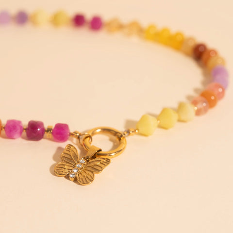 Butterfly Crystal Necklace Charm