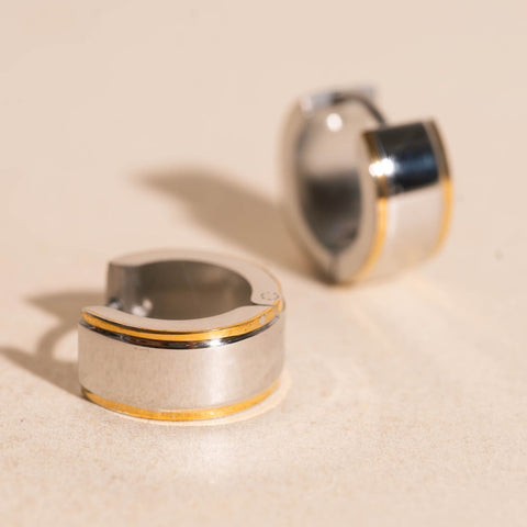 Band Mixed Super Chunky Huggie Hoop Earrings