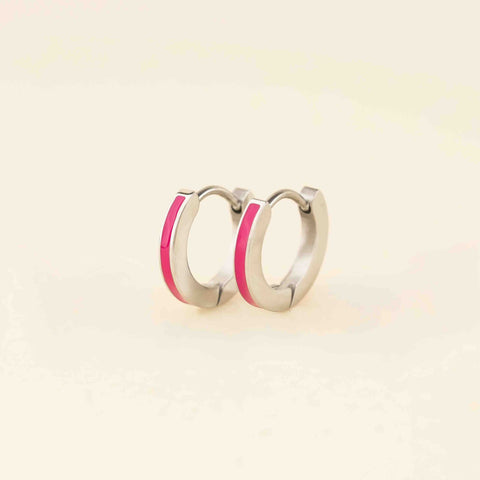 Color Huggie Hoop Earrings