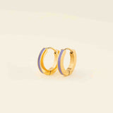 Color Huggie Hoop Earrings
