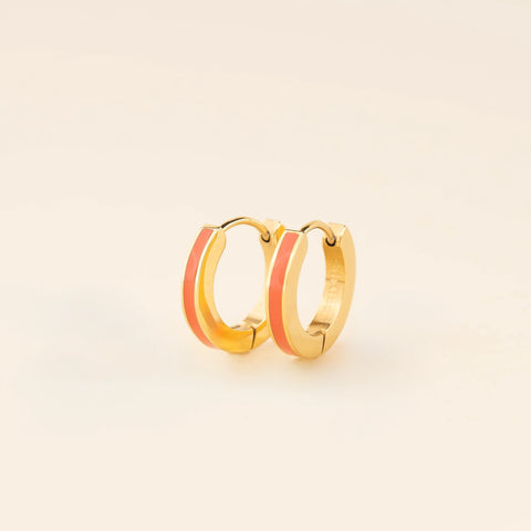 Color Huggie Hoop Earrings