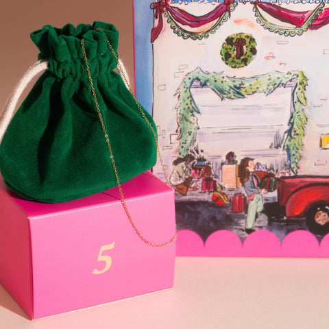 Colorful Jewelry Advent Calendar Box (12-piece)