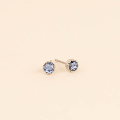 September Birthstone Stud Earrings