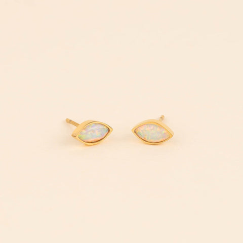October Birthstone Stud Earrings