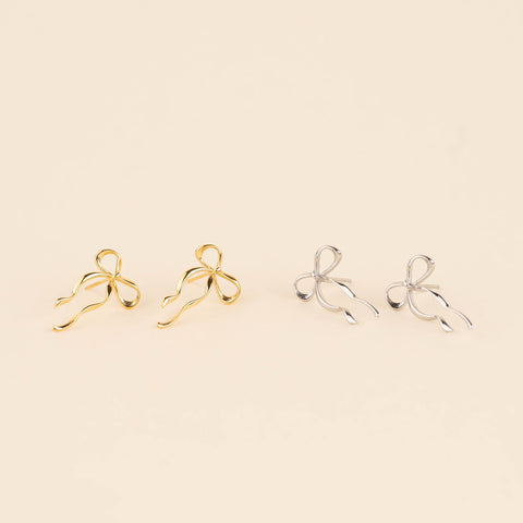 Dainty Bow Stud Earrings