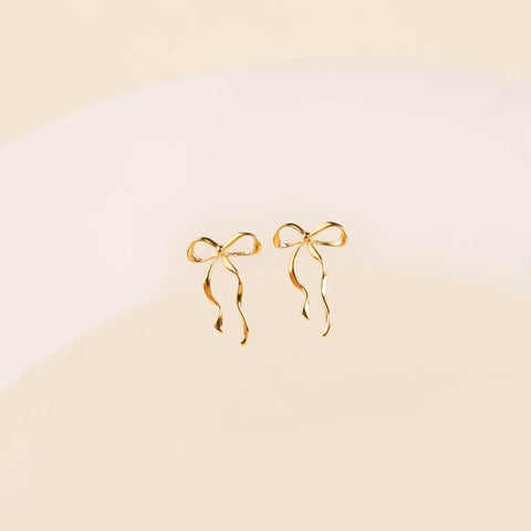 Dainty Bow Stud Earrings