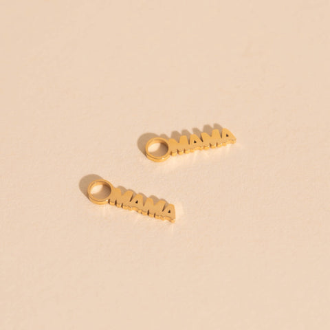 Mama Huggie Hoop Charms