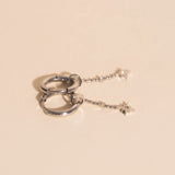 Dangle Starburst Huggie Hoop Charms