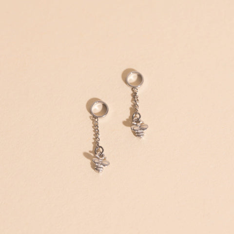 Mini Bumble Bee Huggie Hoop Charms