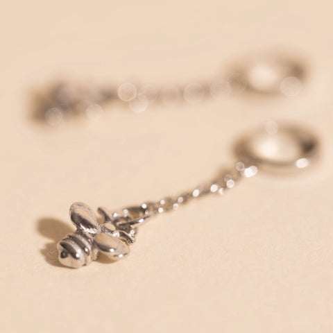 Mini Bumble Bee Huggie Hoop Charms