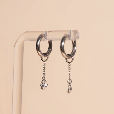 Mini Bumble Bee Huggie Hoop Charms