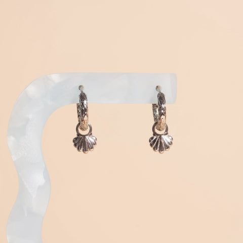 Seashell Huggie Hoop Charms