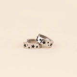 Star Chunky Huggie Hoop Earrings