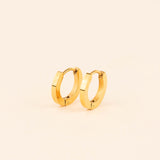 Smooth Huggie Hoop Earrings