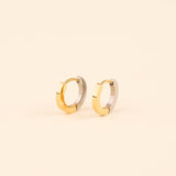 Split Metal Huggie Hoop Earrings