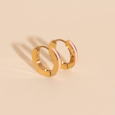 Color Huggie Hoop Earrings