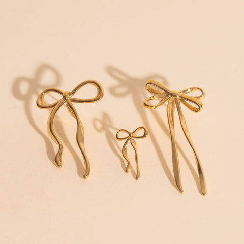 Dainty Bow Stud Earrings