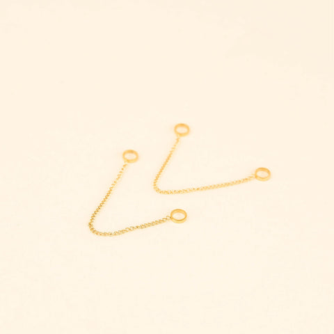 Fine Chain Huggie Hoop Chains