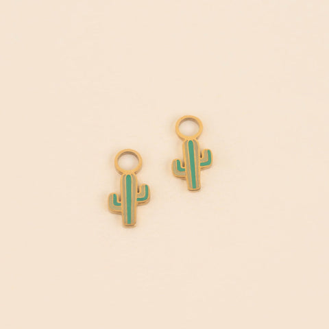 Cactus Huggie Hoop Charms