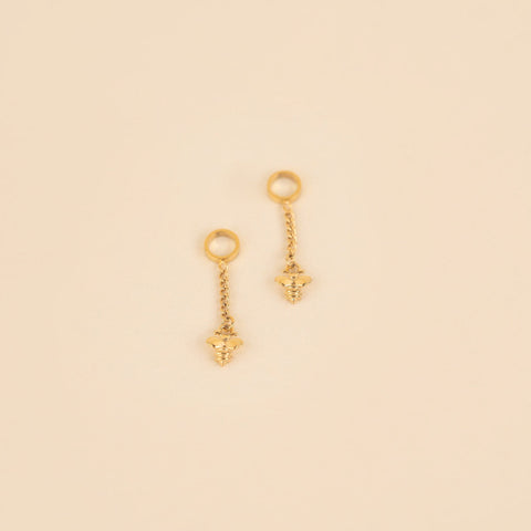 Mini Bumble Bee Huggie Hoop Charms