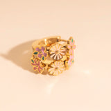 Bloom Trio 3D Huggie Hoop Earrings