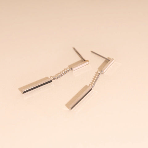 Bar Dangle Stud Earrings