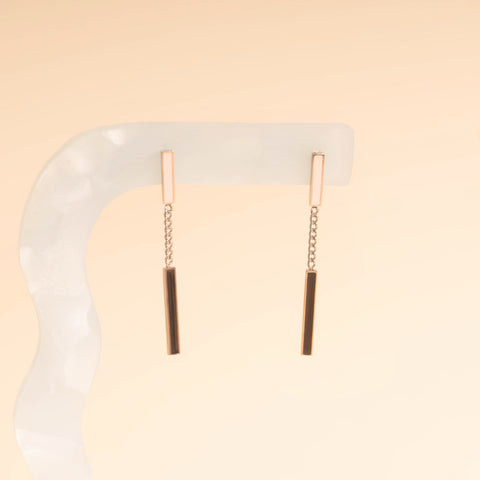 Bar Dangle Stud Earrings