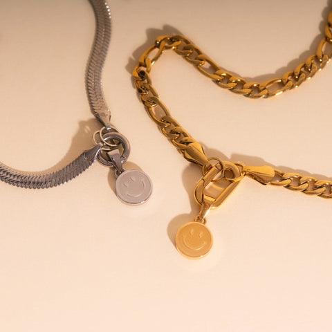 Smiley Face Necklace Charm