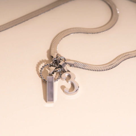 Number Necklace Charm (Single)
