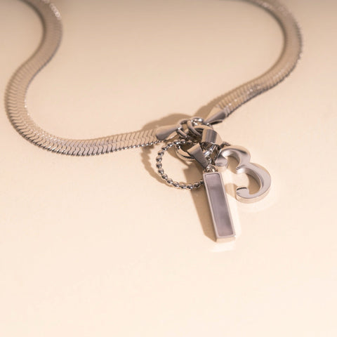 Number Necklace Charm (Single)
