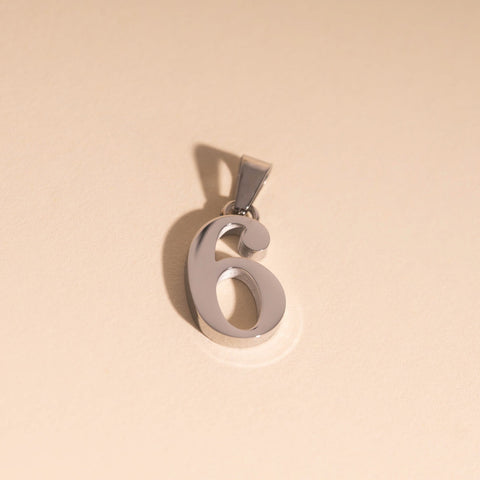Number Necklace Charm (Single)