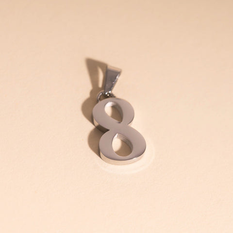 Number Necklace Charm (Single)