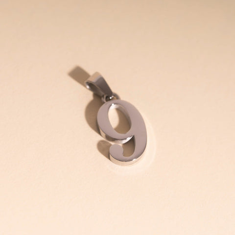 Number Necklace Charm (Single)