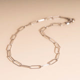 Textured Paperclip Necklace