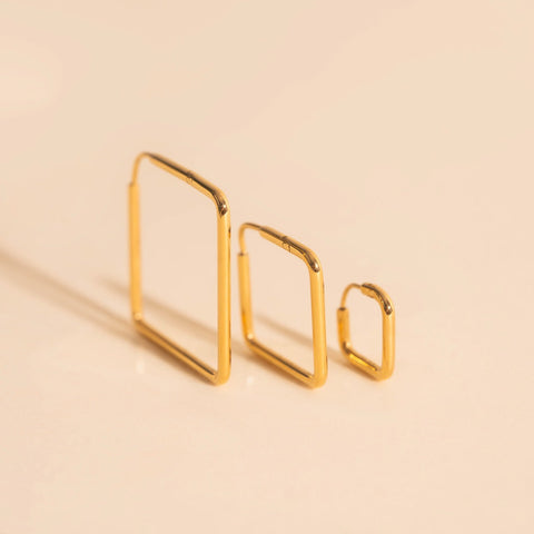 Diamond Rounded Huggie Hoop Earrings