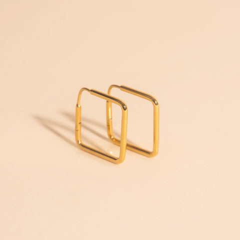 Diamond Rounded Huggie Hoop Earrings