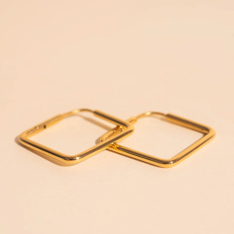 Diamond Rounded Huggie Hoop Earrings