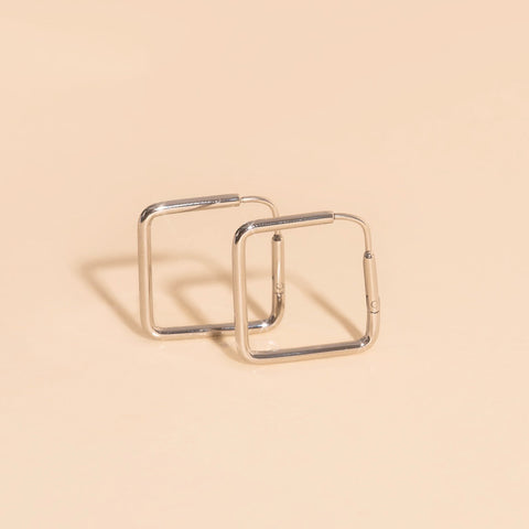 Diamond Rounded Huggie Hoop Earrings