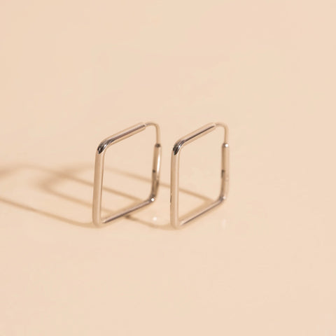 Diamond Rounded Huggie Hoop Earrings